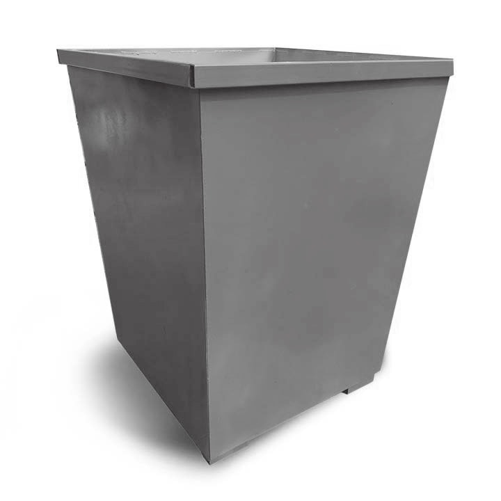 Контейнер КСТ металевий для ТПВ 750 л сірий